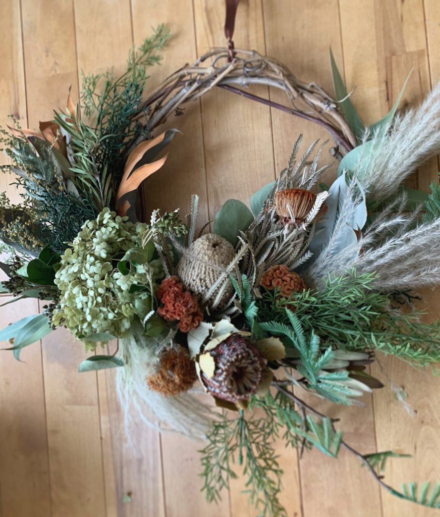 dryflower　wild　wreath